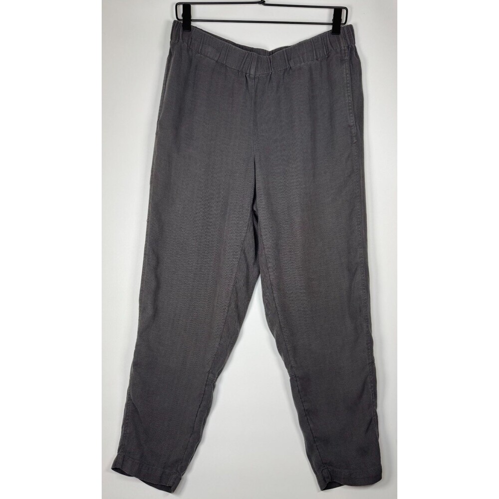 J. Jill Pure Jill Womens Pants Medium Gray Tencel Pull On Elastic Waist Casual‎